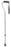 Apex-Carex Healthcare Carex Offset Cane Aluminum 29 to 38 Inch Height Silver - FGA752C0 0000