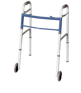 Apex-Carex Healthcare Carex Classics Dual Release Folding Walker Adjustable Height Aluminum Frame 300 lbs. Weight Capacity 31-3/4 to 37-3/4 Inch Height - FGA87977 0000