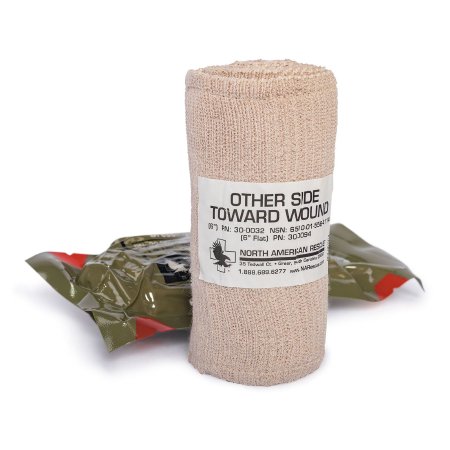 ETD - Trauma Dressing 6 X 70 Inch Standard Compression C-Clasp Closure Tan / White 6 X 6 Inch Pad Sterile - 30-0032