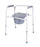 Classics - 3-in-1 Commode Chair Padded Fixed Arm Steel Frame Back Bar 21-3/4 Inch Seat Width - FGB34277 0000