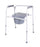 Apex-Carex Healthcare Classics 3-in-1 Commode Chair Padded Fixed Arm Steel Frame Back Bar 24 to 31 Inch Height - FGB34277 0000