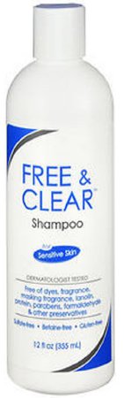 Free & Clear - Shampoo 12 oz. Flip Top Bottle Unscented - 45334020012