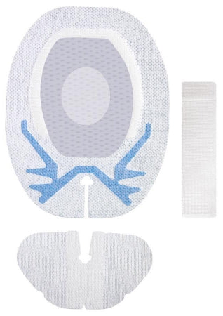Sorbaview SHIELD - Integrated Securement Dressing Fabric / Film 4-3/4 X 6-1/4 Inch Sterile - Medline - SV733AFXT