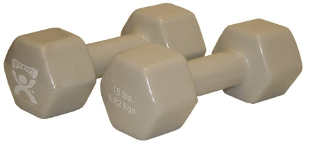 Fabrication Enterprises CanDo Dumbbell 15 lbs. - 10-0560-2