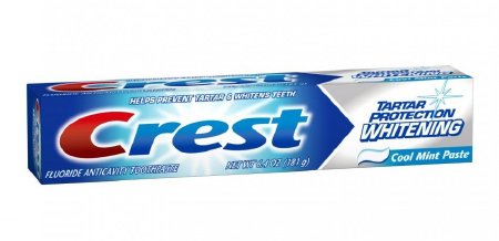 The Palm Tree Group Crest Tartar Protection Whitening Toothpaste Cool Mint Flavor 6.4 oz. Tube - 3700072823