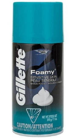 The Palm Tree Group Gillette Foamy Shaving Cream 11 oz. Aerosol Can - 4740024040