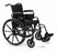 Traveler L4 High Strength - Lightweight Wheelchair Dual Axle Desk Length Arm Swing-Away Footrest Black Upholstery 16 Inch Seat Width Adult 250 lbs. Weight Capacity - 3F020220