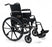 Graham-Field Traveler L4 Lightweight Wheelchair High Strength Desk Length Arm Flip Back Arm Style Mag Wheel Black 16 Inch Seat Width 250 lbs. Weight Capacity - 3F020220