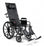 Advantage - Reclining Wheelchair Desk Length Arm Elevating Legrest Black Upholstery 18 Inch Seat Width Adult 300 lbs. Weight Capacity - 3K010130
