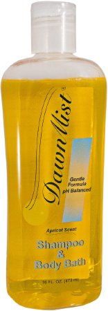 DawnMist - Shampoo and Body Wash 16 oz. Flip Top Bottle Apricot Scent - MS16