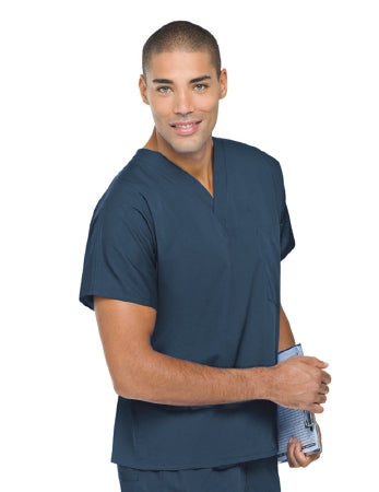 Landau Uniforms - Scrub Shirt Medium Caribbean Blue 1 Pocket Short Sleeve Unisex - 71221CARIBM