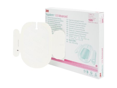 3M Tegaderm Transparent Film Dressing Rectangle 4 X 6-1/8 Inch Frame Style Delivery Without Label Sterile - 1689