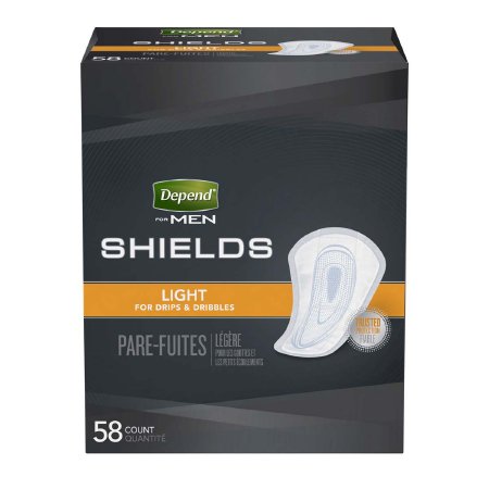 Kimberly Clark Depend Guards for Men Bladder Control Pad Light Absorbency Absorb-Loc One Size Fits Most Male Disposable - 35641