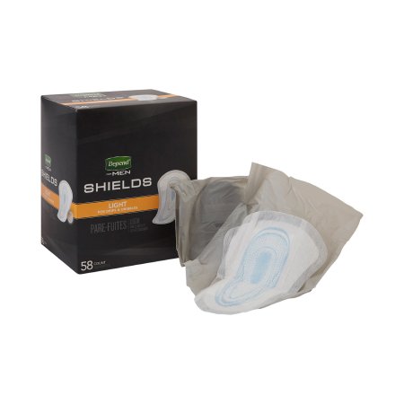 Depend Shields for Men - Bladder Control Pad Light Absorbency Absorb-Loc Core One Size Fits Most Adult Male Disposable - 35641