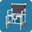 IPU IPU Shower Chair ipu Fixed Arm PVC Frame Mesh Back - SC200-OS-FS