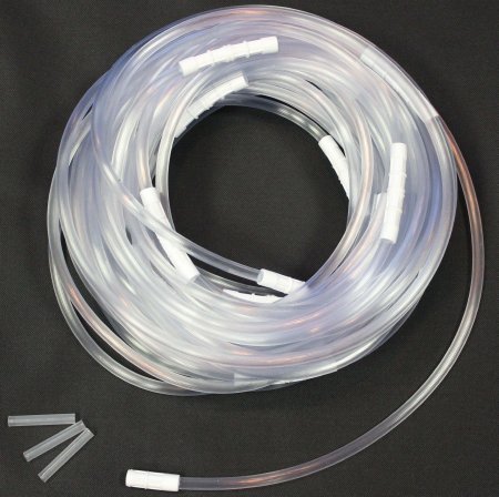 McKesson McKesson Suction Connector Tubing 100 Foot Length 1/4 Inch ID NonSterile Female / Male Connector Clear Ribbed OT Surface NonConductive PVC - 16-N6100