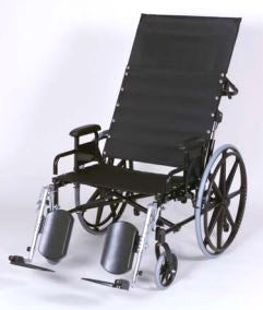 Gendron Regency XL 2000 Bariatric Reclining Wheelchair Heavy Duty Full Length Arm Removable Arm Style Mag Wheel Black 24 Inch Seat Width 700 lbs. Weight Capacity - 6724-20-62-78-36-86-8
