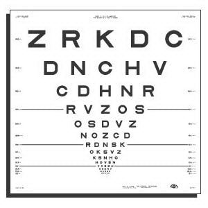 Good-Lite 2000 Series ETDRS Eye Chart 2 13 Foot - 500017