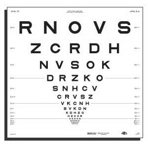 Good-Lite 2000 Series ETDRS Eye Chart 3 13 Foot - 500018