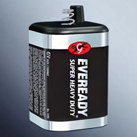 Bulbtronics Eveready Super Heavy Duty Zinc Carbon Battery Lantern Cell 6V Disposable 1 Pack - 27969