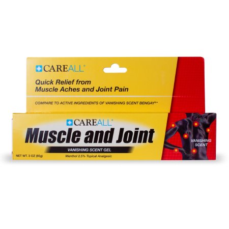 CareAll Muscle and Joint - Topical Pain Relief 2.5% Strength Menthol Topical Gel 3 oz. - MJG3