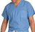 Fashion Seal Uniforms Scrub Shirt 2X-Large Ceil Blue 1 Pocket Short Cap Sleeves Unisex - 6796-2XL