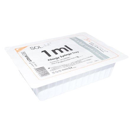 SOL-M - Allergy Tray Sol-M 1 mL 27 Gauge 1/2 Inch Regular Wall NonSafety - 181027T