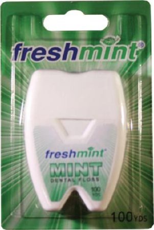 New World Imports Freshmint Dental Floss Waxed 100 Yard Mint - DF100