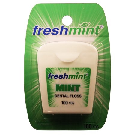 Freshmint - Dental Floss Waxed 100 Yard Mint Flavor - DF100