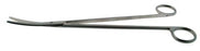 BR Surgical BR Surgical IUD String Scissors 9 Inch Length Surgical Grade Stainless Steel NonSterile Finger Ring Handle Curved Blunt/Blunt - BR08-50623