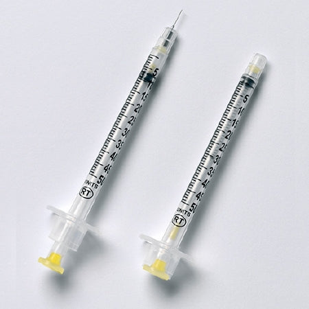 Retractable Technologies Insulin Syringe With Needle Vanishpoint 0.5 Ml 30 Gauge 5/16 Inch Attached Needle Retractable Needle - 15271