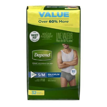 Kimberly Clark Depend Adult Absorbent Underwear Pull On Small / Medium Disposable Heavy Absorbency - 12539