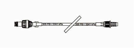 Baxter One-Link Extension Set 8.5 Inch Tubing 1 End Port 0.30 mL Priming Volume DEHP-Free - 7N8300