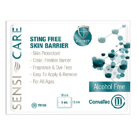 Convatec Skin Barrier Wipe Sensi-Care Sting Free Silicone Based Compound Individual Packet Nonsterile - 413501