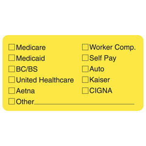 Tabbies Insurance Labels - 3-1/4"W x 1-3/4"H, 250 per Roll