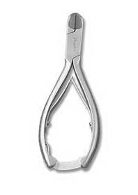 Alimed Nail Cutter Curved 5.75 Inch Stainless Steel - 63181