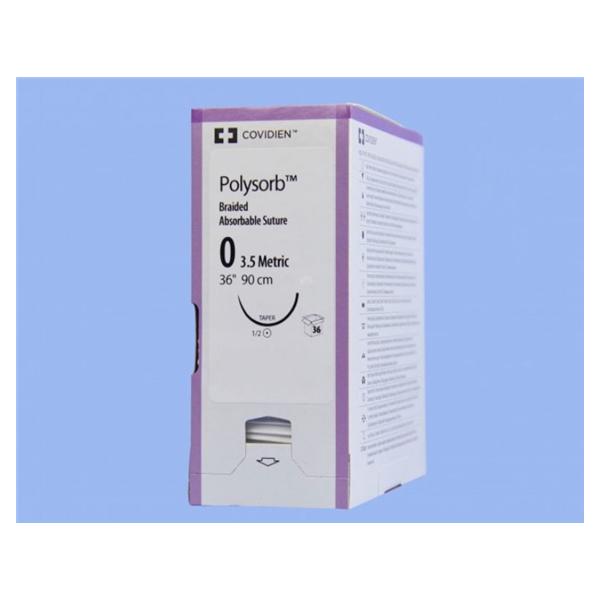 Medtronic MITG-Covidien Suture 0 Polyester Gs-25 Polysorb Violet 36" Braid 36/Cr - CL904