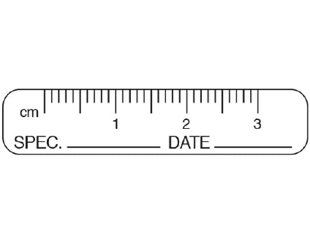 Shamrock Scientific Shamrock Pre-Printed Label Laboratory Use ID ____Date______ White 3/8 X 1-3/4 Inch - SMS-34