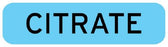WorkSafe - Drug Label Anesthesia Label Citrate Blue 5/16 X 1-1/4 Inch - ULHT124