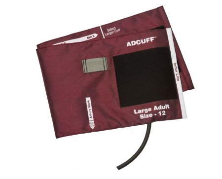 Adcuff - Blood Pressure Cuff Adult Arm Size 12 Cuff 34 - 50 cm Nylon Cuff - 845-12XBD-1