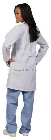 Fashion Seal Uniforms Lab Coat White X-Small Long Sleeves Knee Length - 444 XS