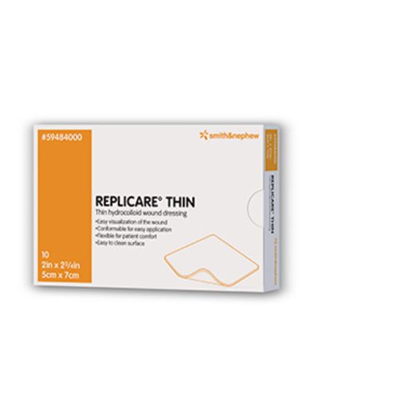 Smith & Nephew Wound Care Dressing Wound Replicare Hydrocolloid 2" Adhesive Tan Absorbent 150/Case - 59484000