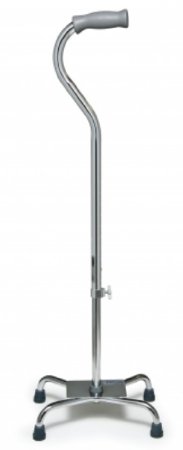 Lumex - Large Base Quad Cane Aluminum 29 to 38 Inch Height Silver - 6140A