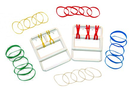 CanDo - Rubber Band Hand Exerciser Tan / Yellow / Red / Green / Blue 2X-Light to Heavy Resistance - 10-1800