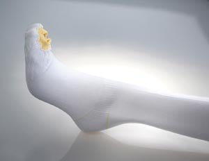 Alba Healthcare Ultra C.A.R.E Anti-embolism Stockings Knee High 3X-Large White Inspection Toe - 853-06