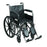 Drive Medical Silver Sport 2 Wheelchair Dual Axle Full Length Arm Padded, Removable Arm Style Mag Wheel Black 20 Inch Seat Width 350 lbs. Weight Capacity - SSP220DFA-ELR