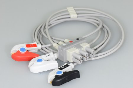 Sage Services Group - ECG Lead Set 0.9 Meter, Reusable, 3-Leads, Grabber, Shielded - L08-03-29P
