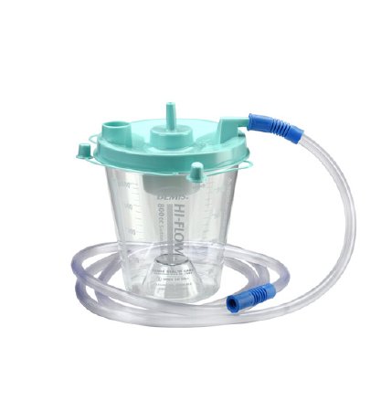Bemis Healthcare Hi-Flow Suction Canister 800 mL Float Valve Shut-Off - 8002 055