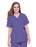 Landau Uniforms - Scrub Shirt Medium Ceil Blue 4 Pockets Short Set-In Sleeve Female - 8232BCP-M