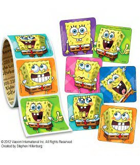 Disney - 100 per Unit SpongeBob Faces Sticker - VL124